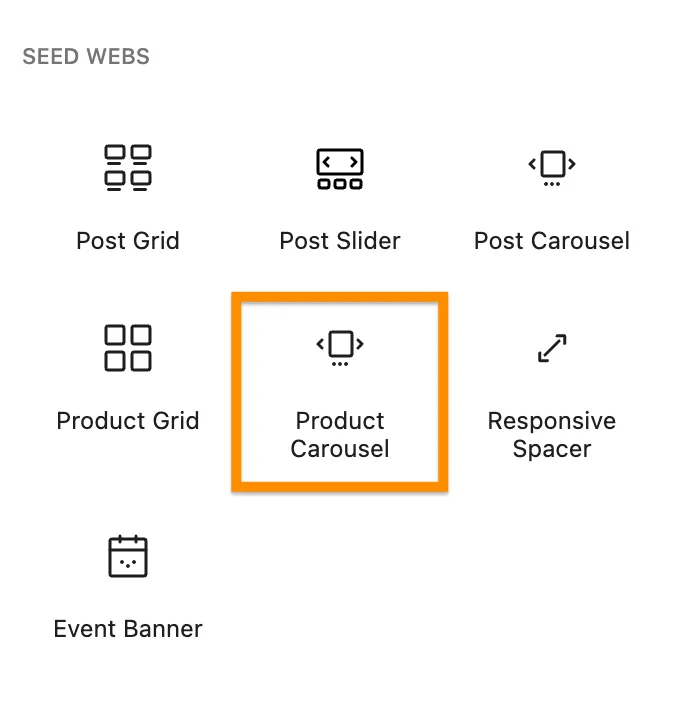 Product Carousel