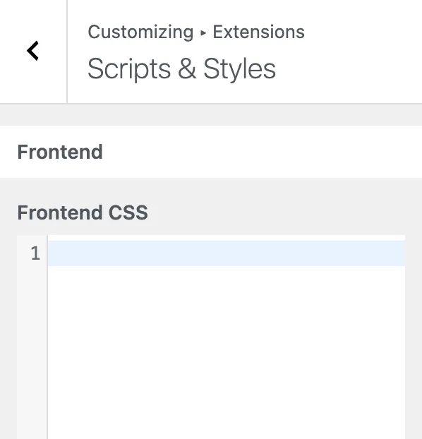 Frontend CSS