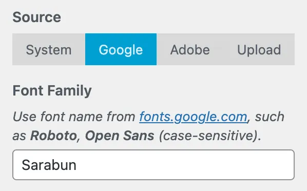 Google Fonts