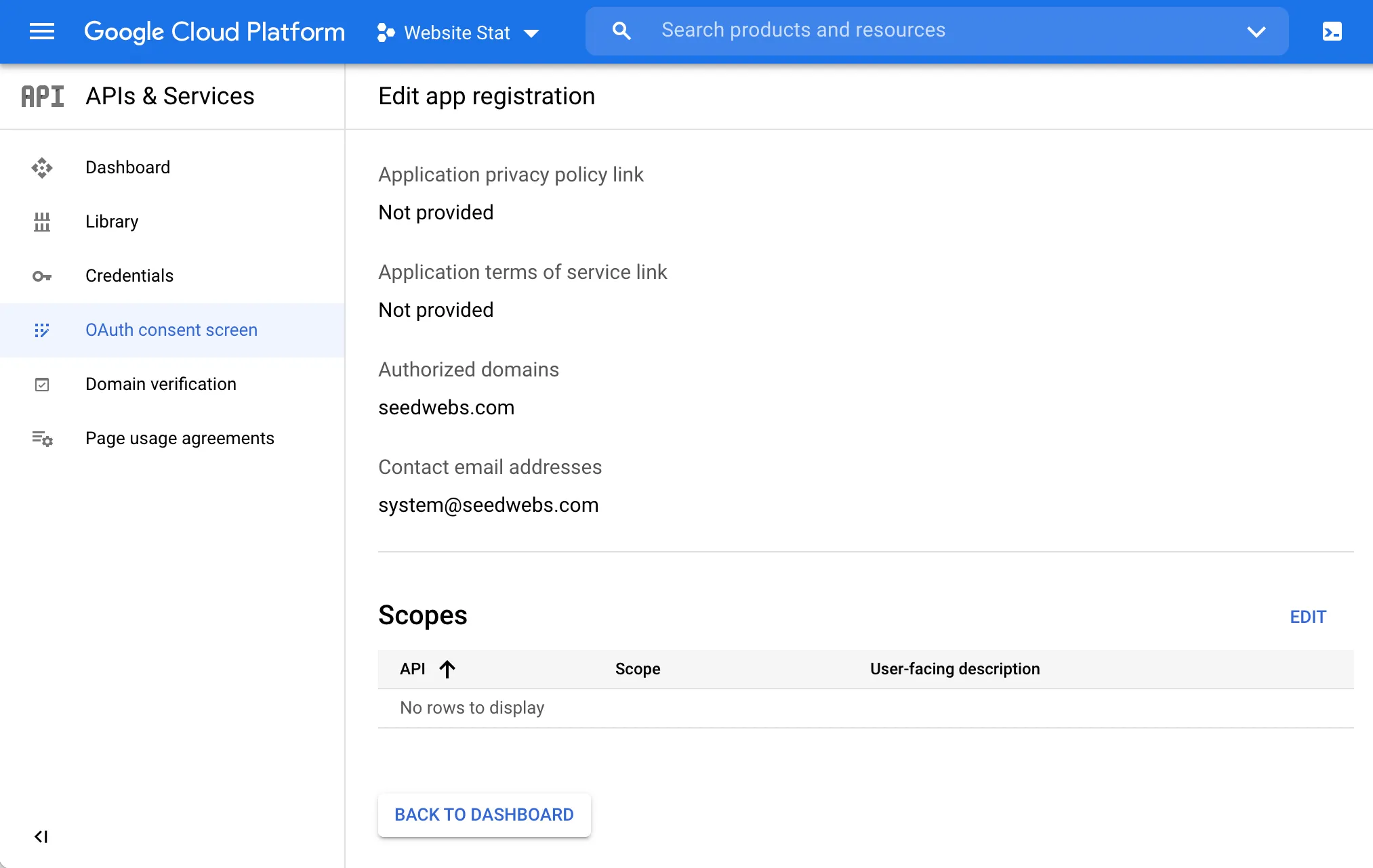 google-api-app done