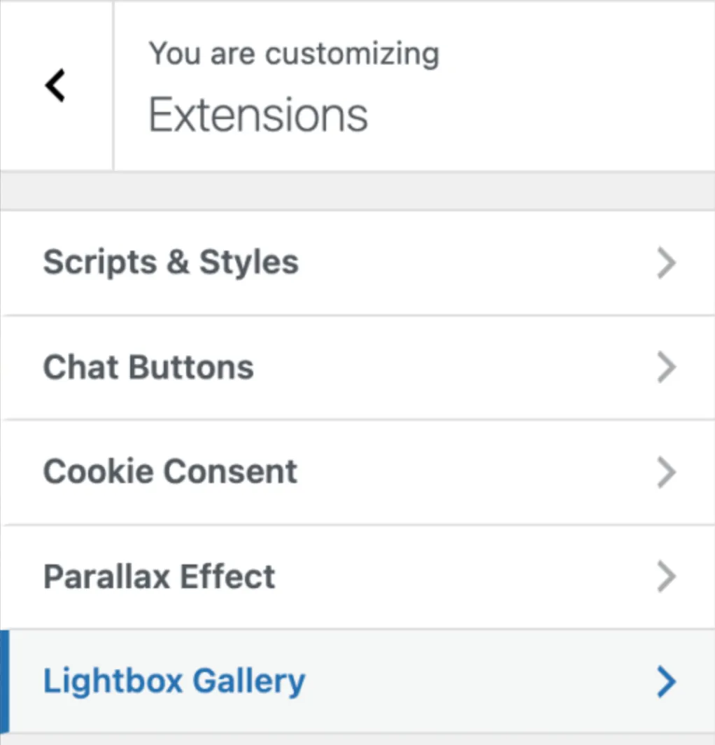 Enable Lightbox Gallery
