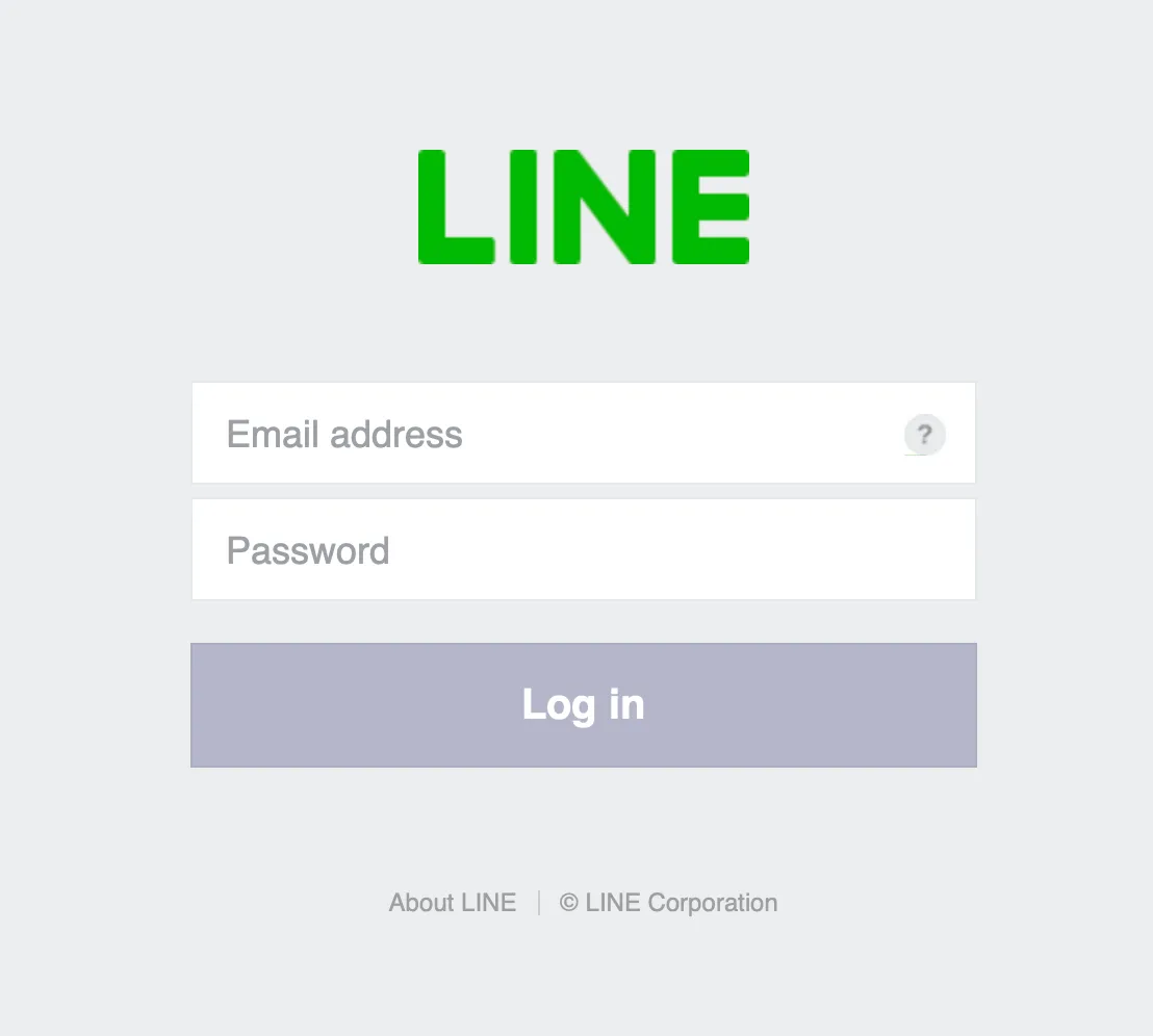 Line User/Password