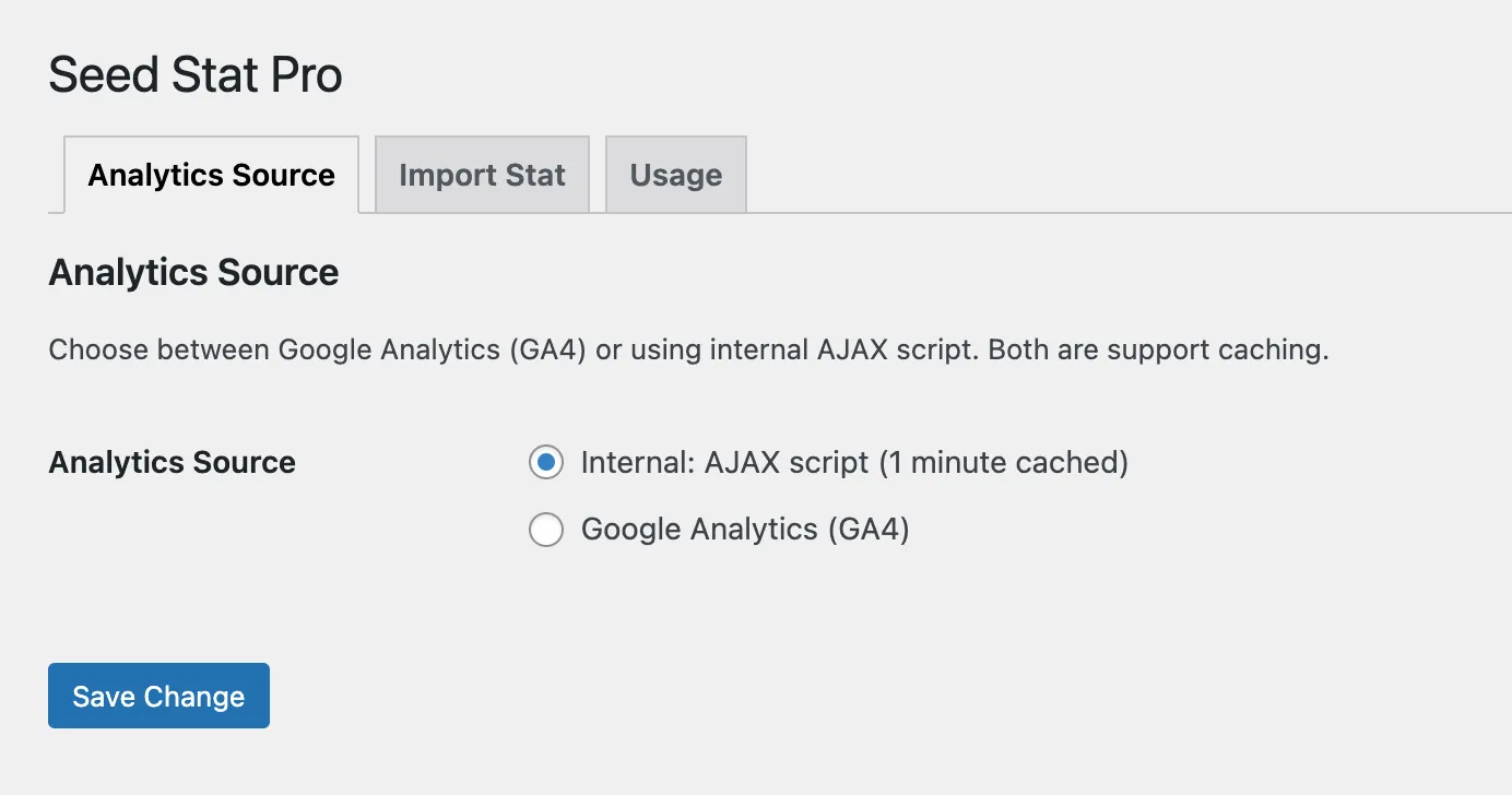 Seed Stat Analytics Source